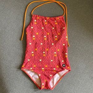 Dosydos orange Circle pattern Bathing suit 4